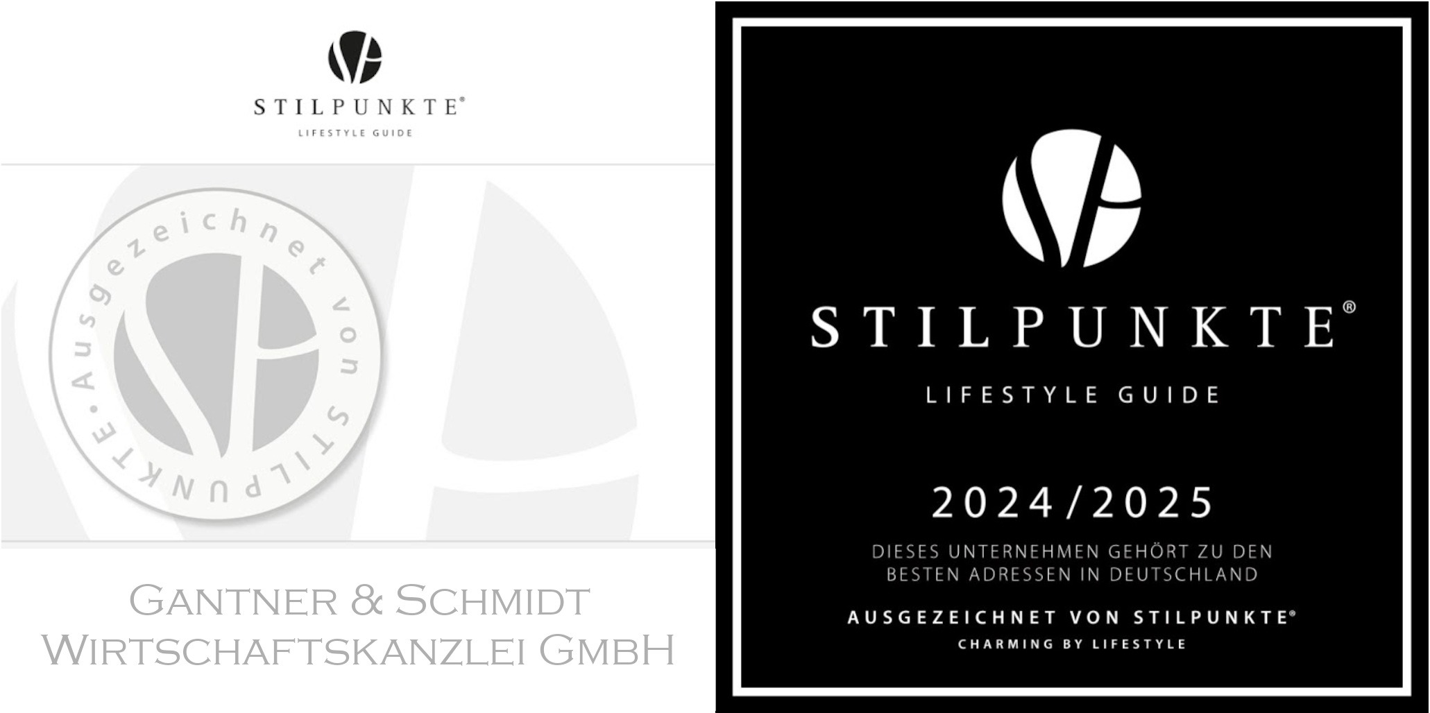 Award für Gantner & Schmidt von Stilpunkte.de